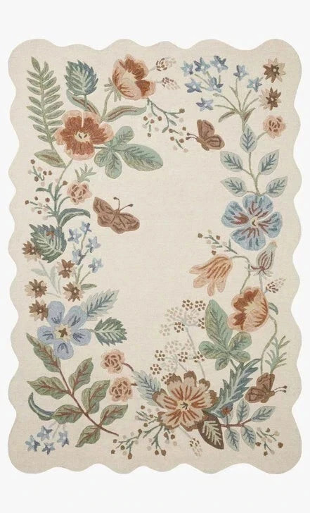 New Floral Design Hand-Tufted Wool Area Rug | Designer Modern Rug Styles Carpet