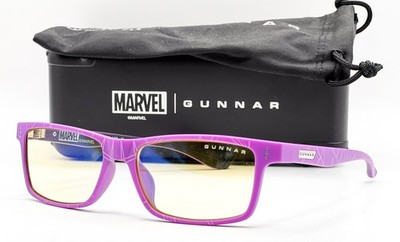 NEW GUNNAR WAKANDA FOREVER CRUZ PURPLE BLACK W CASE AUTHENTIC EYEGLASSES 55-16