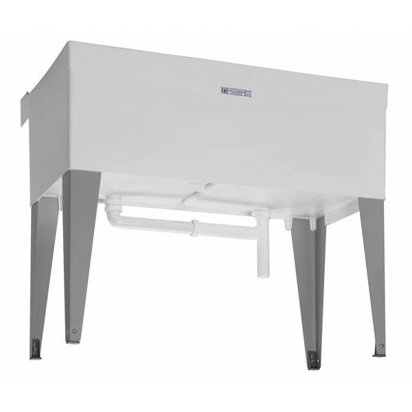 Mustee 27F Utility Sink, 34 In H X 40 In W X 24 In L, Floor Mount, 1-1/2 In - Image 3 of 3