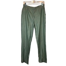 Escada Green Wool Silk Blend Trousers Size Woman's DE 40 / US 8-10