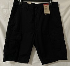 Levi  s Men  s Denim Black Shorts Carrier Cargo Size 31