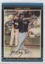 2002 Bowman Chrome Draft Picks & Prospects Refractor /300 Corey Hart #BDP141 0q3