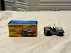 2010 MATCHBOX DIECAST METAL CAR LESNEY EDITION WITH BOX JEEP WILLYS AMERICAN MAD