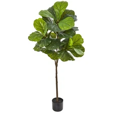 Nearly Natural 54in. Fiddle Leaf Artificial Tree (Real Touch)