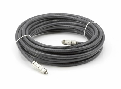 Black Digital Audio Coaxial Cable Subwoofer Cable - (S/PDIF) RCA Cable, 40 Feet