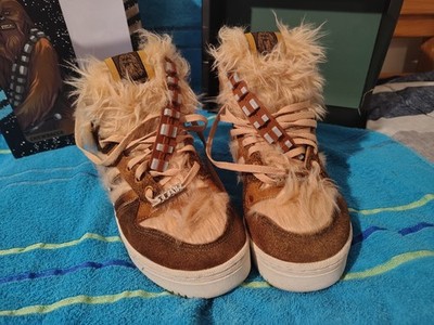 adidas Rivalry Hi FX9290 Chewbacca Star Wars Sneakers Suede Furry Lace Up