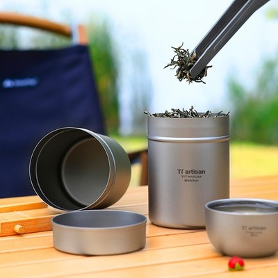 Zinn Dose Siegelbox Teebehälter Tragbare Größe Versiegelte Dosen Kaffeedose