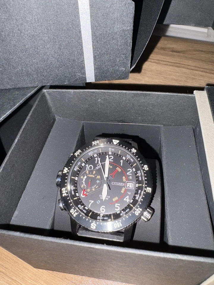 Citizen Promaster Altichron Black Dial Stainless Steel Men's Watch BN4044-15E - Image 2 of 4