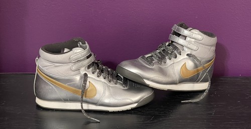 Nike Aerofit High Silver Womens Retro Moon Boots Varsity Shoes 324849-071  Size 7 | eBay