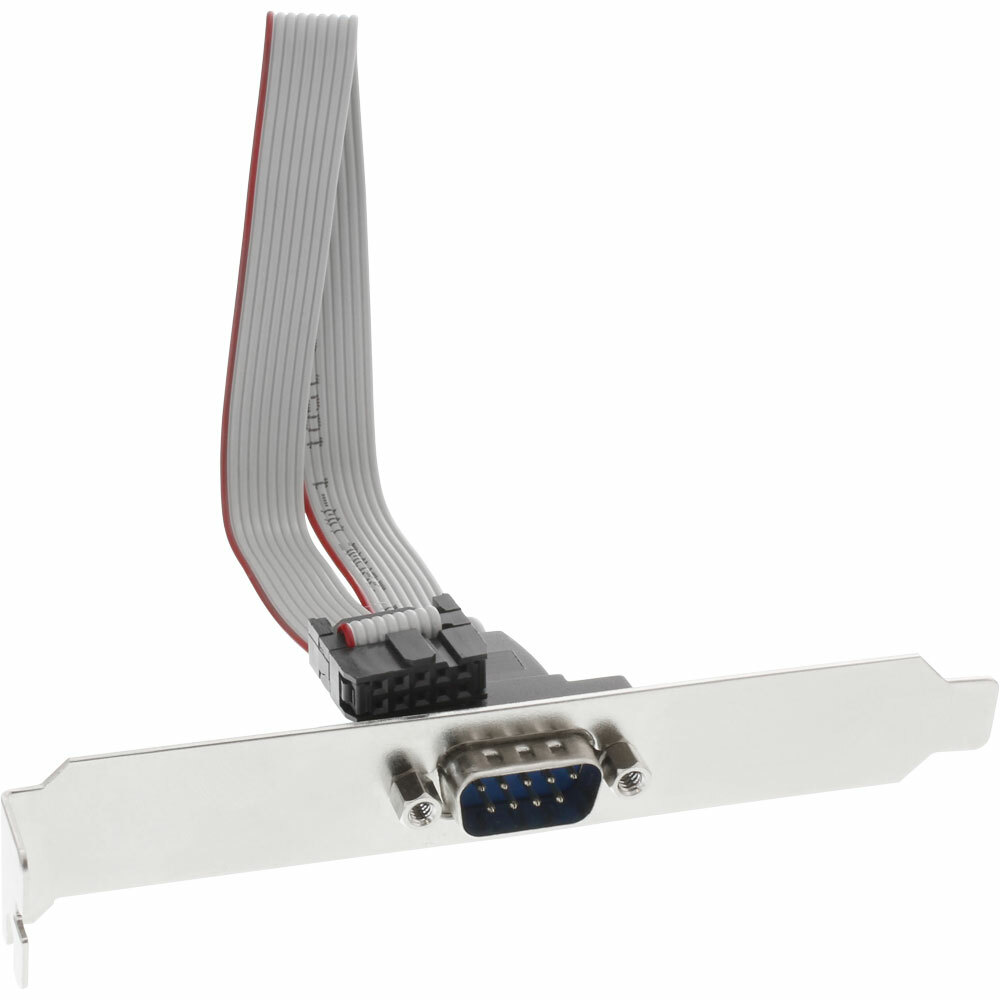 INL InLine® Staffa PCI, 1 porta seriale Sub-D 9 pin maschio esterna, IDC 10 pin