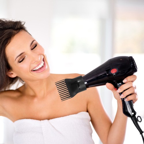 2 Pcs Hair Dryer Nozzle Travel Curl Diffuser Blowdryer with Comb Attachment - Bild 4 von 12