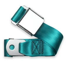 RetroBelt Turquoise Aviation Lap Belt 60" With Hardware