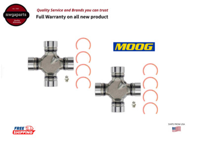Premium Driveshaft Universal Joints Pair Front or Rear Moog 534G Greaseable