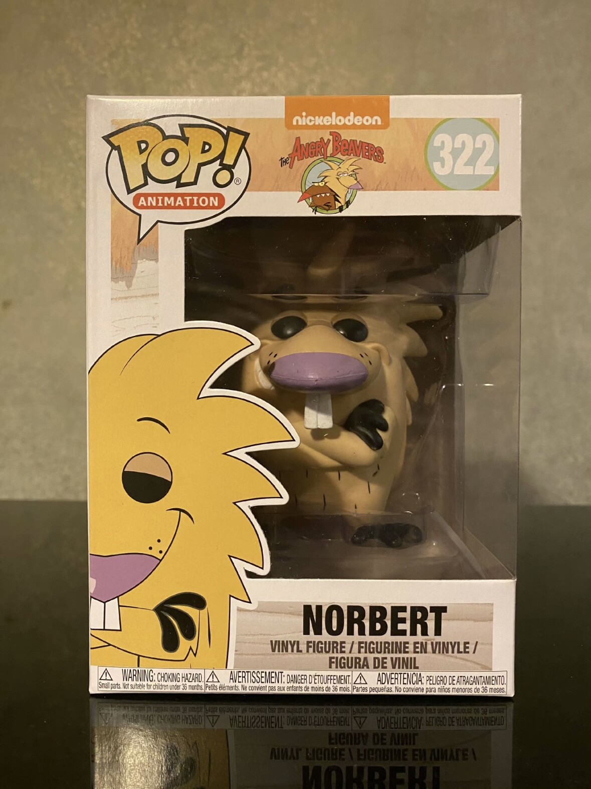 Figura Vinilo Funko Pop Nickelodeon Angry Beaver Norbert #322