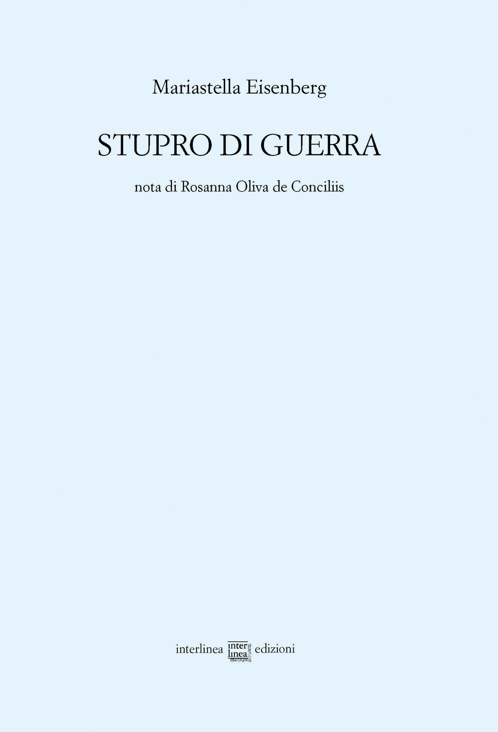 Stupro di guerra - Eisenberg Mariastella
