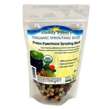 Protein Powerhouse Blend Organic Sprouting Seeds  8 Oz By Handy Pantry