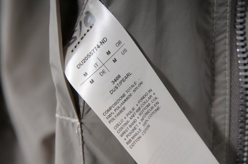 Rick Owens Drkshdw Flight Bomber Jacket Size Medium Dust Pearl Grey Nylon - Picture 9 of 11
