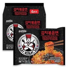 Paldo Mr.Kimchi Instant Stir-Fried Kimchi Ramen 4.73 oz x 4 Packs~02/10/2026