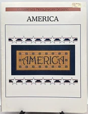 America Cross Stitch Pattern Leaflet Elizabeth's Designs