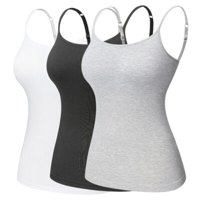built in bra vest tops