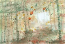 Watercolour Painting Watercolour Original Landscape Picture(30x21)cm0291com