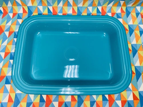 NEW FIESTAWARE Turquoise Blue Rectangular 13” x 9” Baking Baker Dish Fiesta