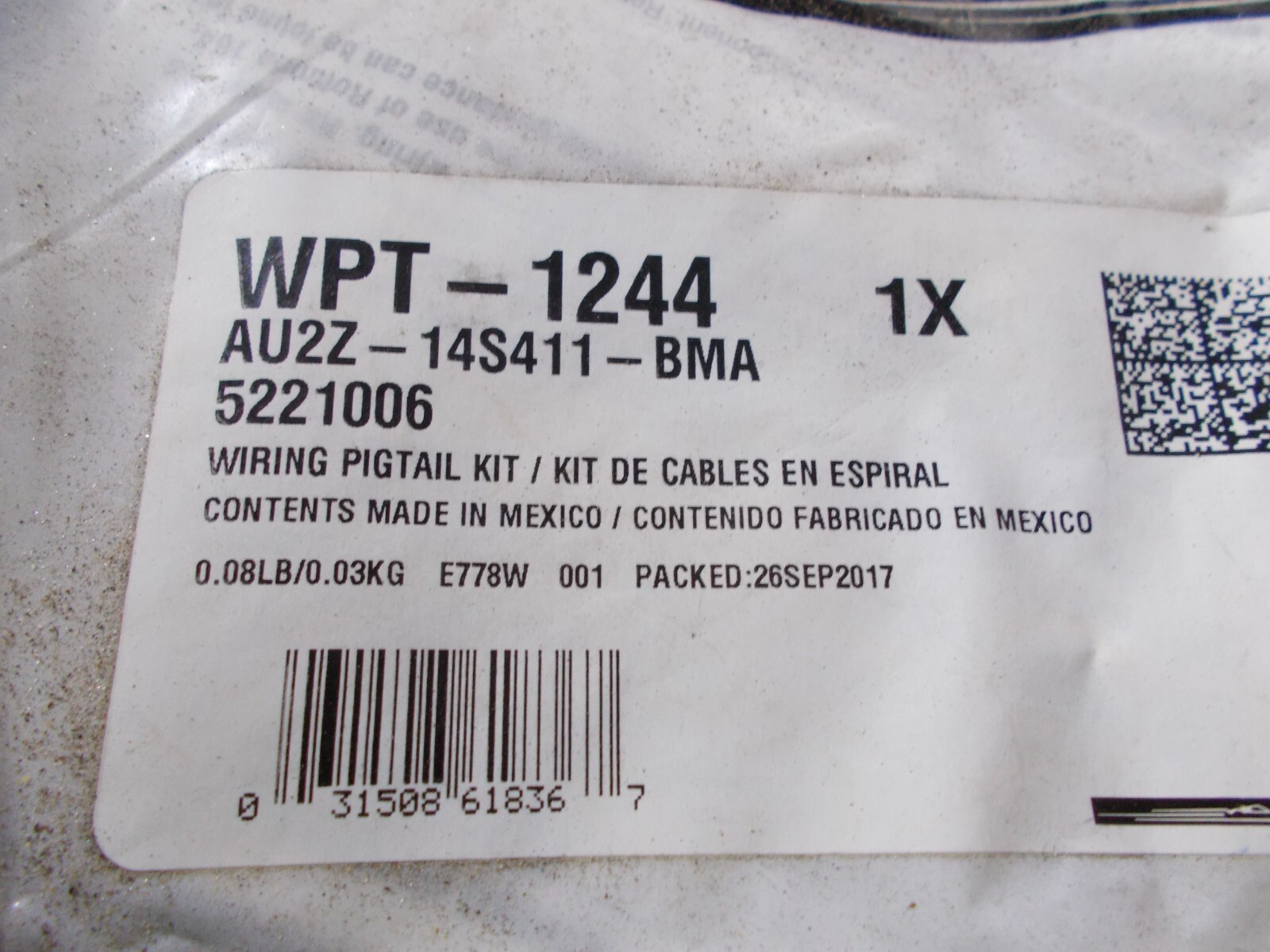 New Motorcraft Connector Wire WPT1244 eBay