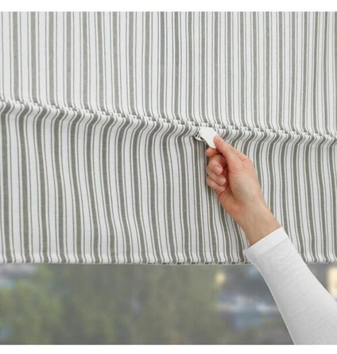 IKEA RINGBLOMMA Traditional Roman Blind White/Grey/Beige,Several Colors & Sizes  - Picture 9 of 11