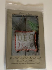 Pineberry Lane December 25th Cupboard Hanger Cross Stitch Pattern Kit Christmas