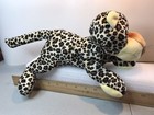 Plush - Leopard Cheetah Jaguar Cub - Spotted Jungle Cat - 14" Long Laying Down — photo 1