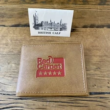 Vtg Amoco Gas Station Red Carpet Service Embossed British Calf Of Vitron Wallet