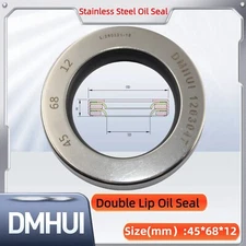 Oil Seal 45x68x12 Single Lip Seal Stainless Steel Oil Seal PTFE SS 45×68×12