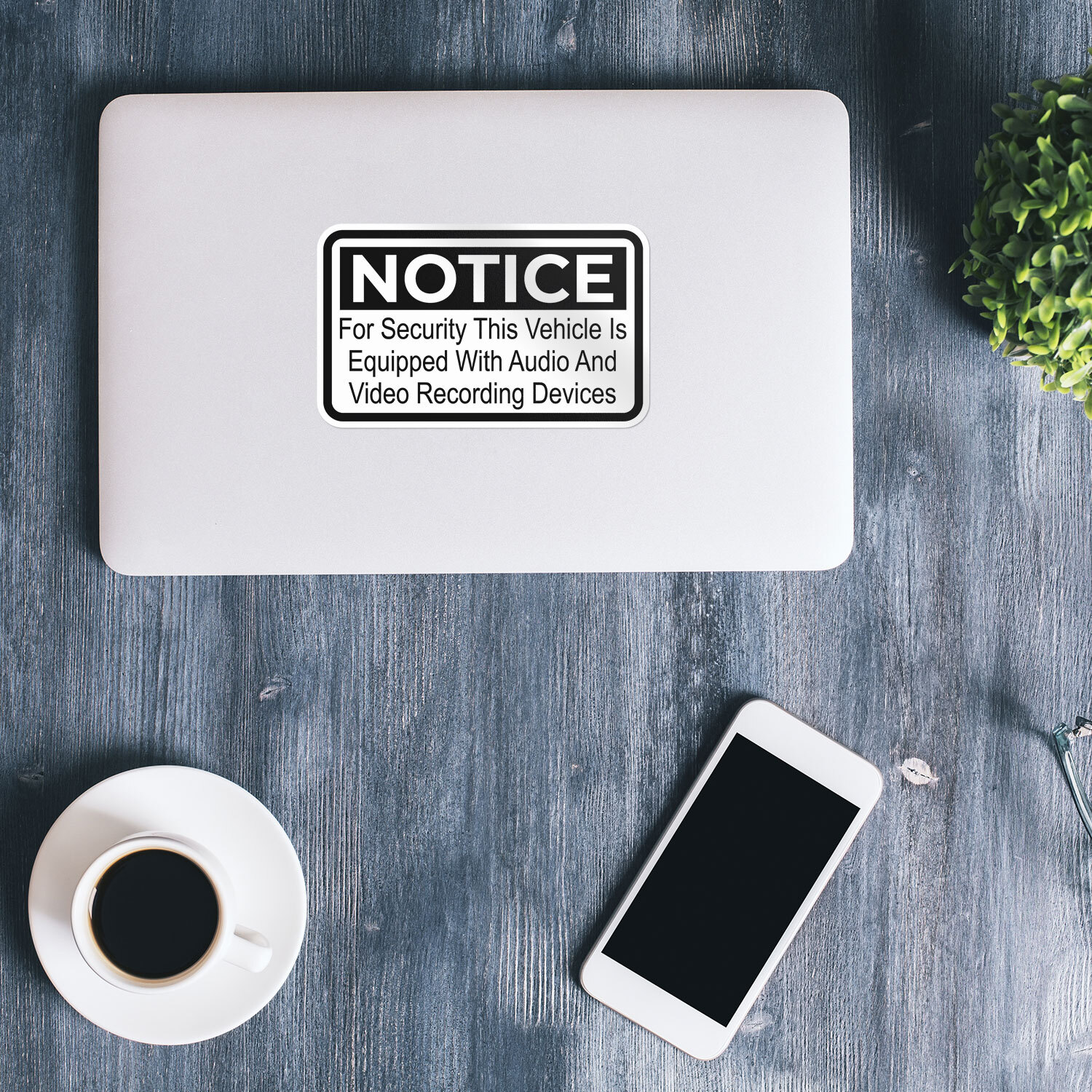 Notice Audio And Video Recording Sticker Vinyl Car Bumper Decal eBay