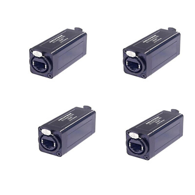 4 Neutrik EtherCon RJ45 Coupler Extension Pass Through Adapters