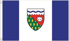 North West Territories Canada Polyester 5'x3' Flag