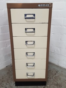 Bisley 6 Drawer Office Filing Cabinet Workshop Small Parts Office Metal Ebay