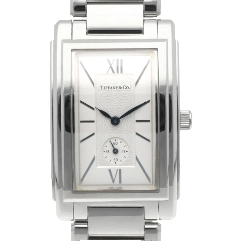 Tiffany & Co. Quartz Silver Case Wristwatches