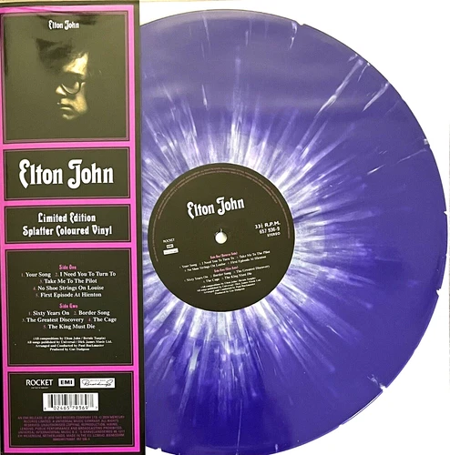 Elton John Self-Titled Limited Edition Purple Splatter Color Vinyl LP 2024 NEW