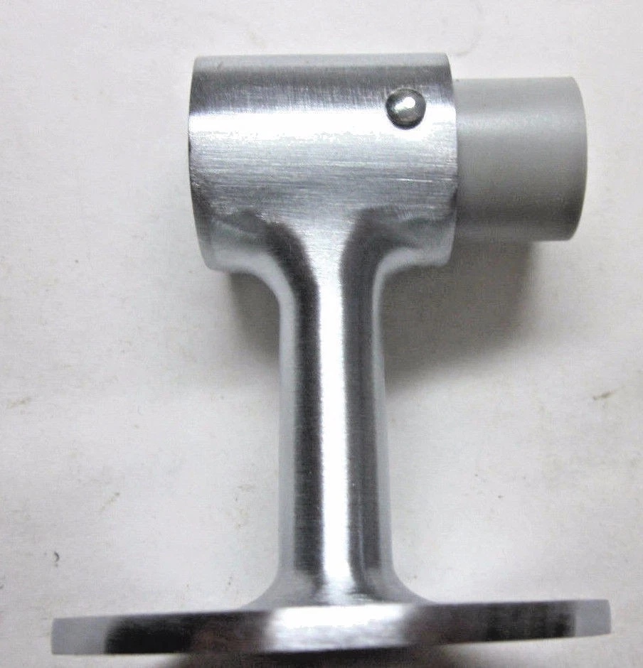 Parachoques Rockwood 470 montaje en piso 3" cromo satinado para puerta DuraFlex alta calidad Foto 4 de 4