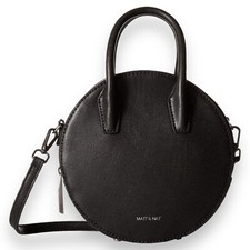 Matt And Nat Purse Women’s Black Kate Crossbody Circle Handbag Vegan