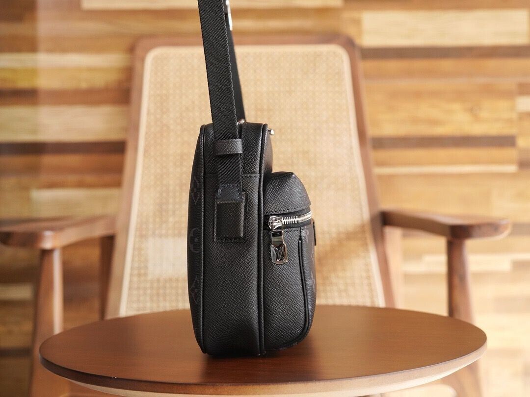 Louis Vuitton Outdoor Messenger Monogram Eclipse Taiga Black Louis Vuitton Outdoor Messenger Monogram Eclipse Taiga Black