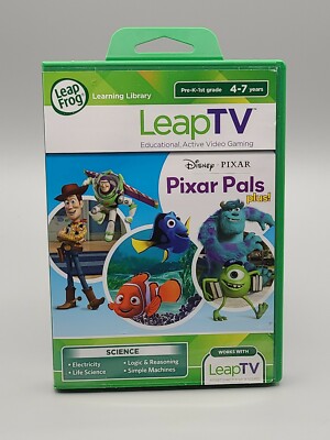 LeapFrog Leap TV Disney Pixar Pals Plus! Science Educational Active Video Game
