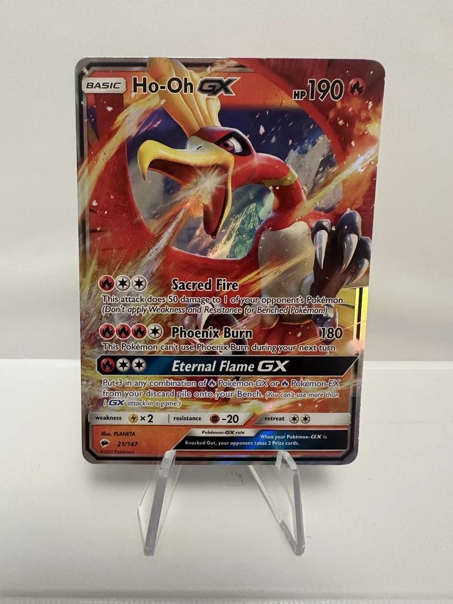 magic lord of the rings rare cards Ho-Oh EX 119/124 Holo Ultra Rare Full Art Dragons Exalted Pokemon Card