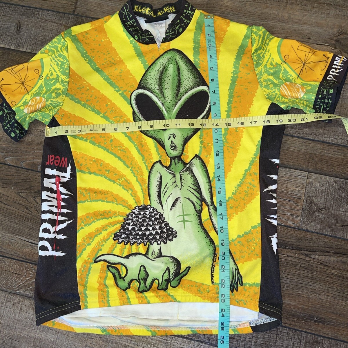 90s PRIMAL WEAR ピスト 自転車 企業 tee M アメリカ製 Vintage 90s Primal Wear Skeleton Bones Bike Cycling Graphic