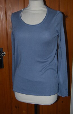 Esprit, Damen, stahlblau, Strick, Freizeit, Oberteil, Pullover, Gr. S (8-10)