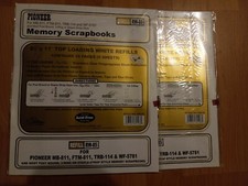 Pioneer Memory Scrapbooks 8.5x11 White Refill Pages REFILL RW- 85, lot of 2