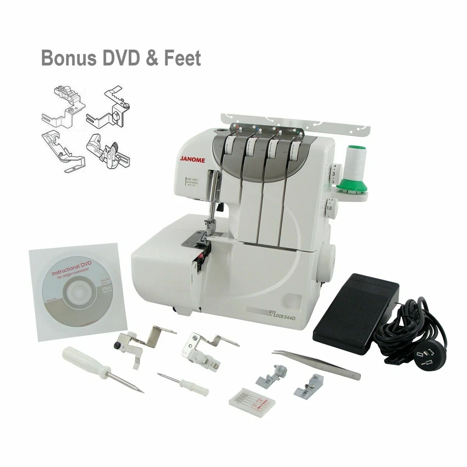New Janome ML544D Over locker + Bonus EXTENSION TABLE - image 3 of 4