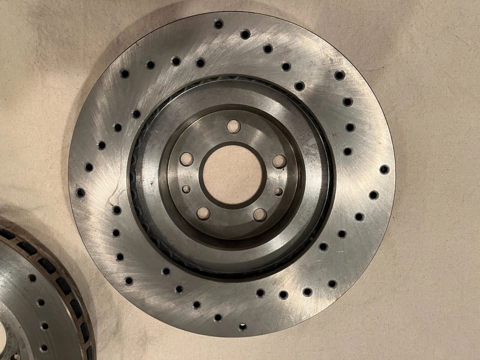 1988-1991 FERRARI TESTAROSSA BREMBO PERFORMANCE BRAKE DISC ROTORS FRONT SET- NEW — 第 4/4 张图片