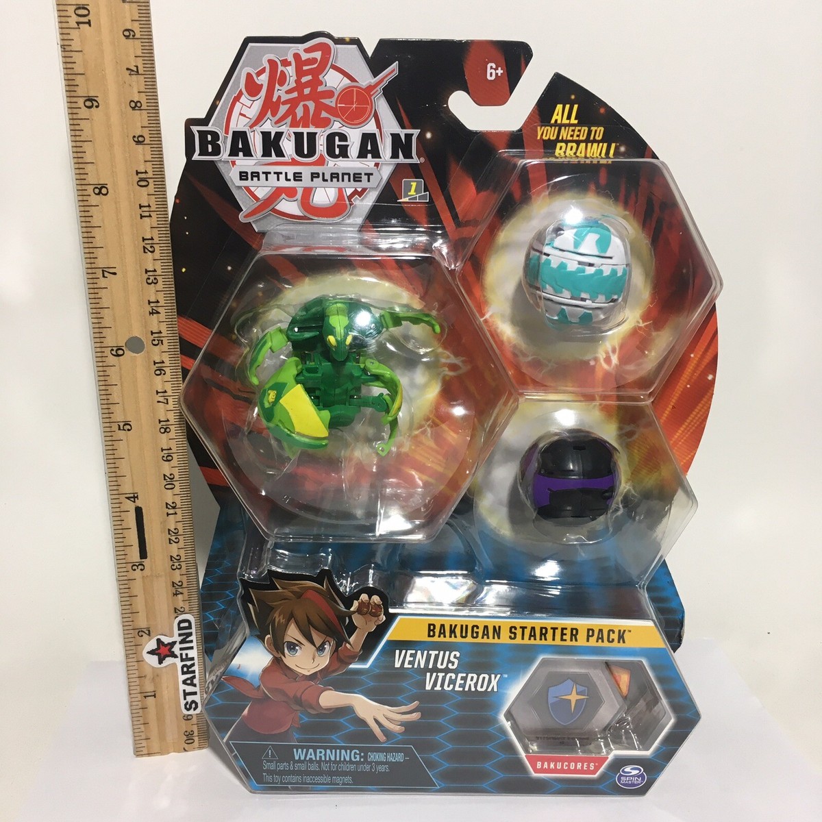 新品未開封moontreeplanet boosocks Bakugan Ventus Vicerox Battle Planet Bakucores Starter Pack Set
