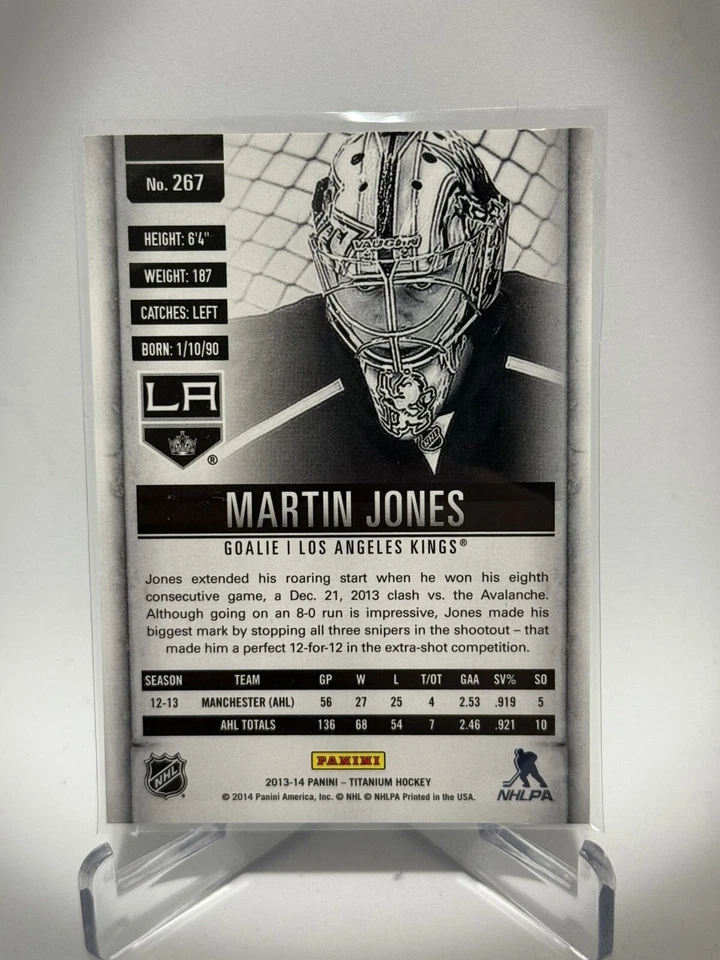 2013 Anthology Titanium Update Draft Position Number /100 Martin Jones Rookie RC - Image 2 of 2